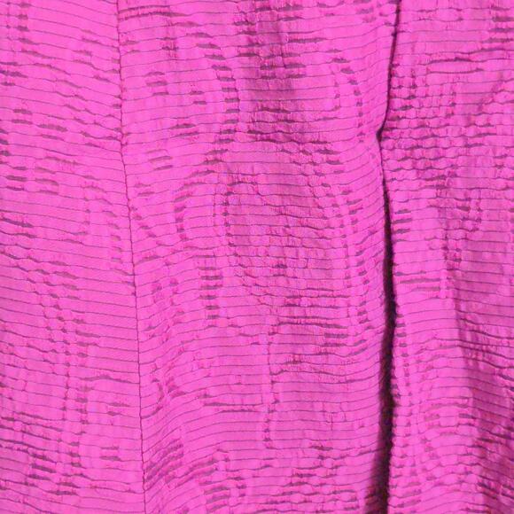 Nanette Lepore Womens Sundress Purple Paisley Lined Midi Pockets Textured 0 - Picture 2 of 11